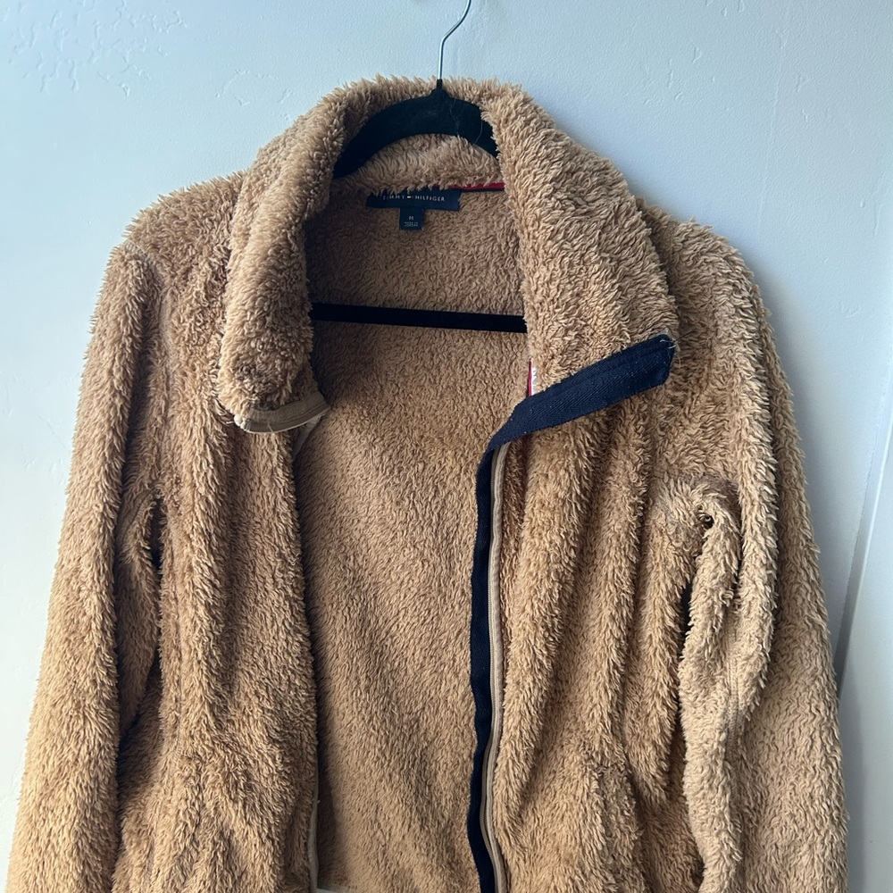 Tommy Hilfiger Tan Fleece Jacket